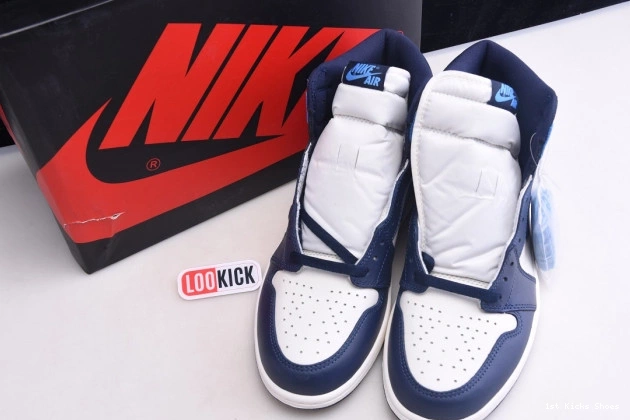 1st Kicks Shoes 1 Jordan High OG 555088-140 Retro Obsidian Air 0815